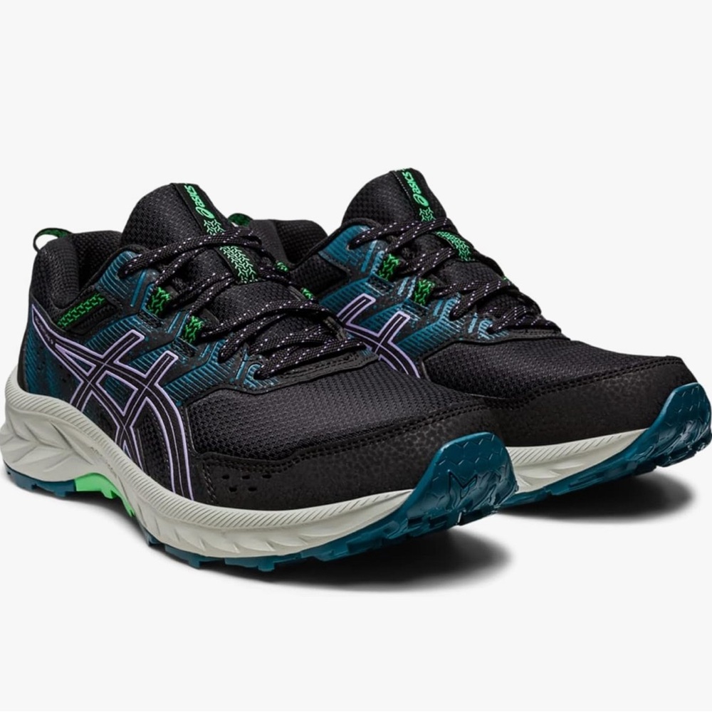 ASICS Women's Black & Teal Trail Running Shoes